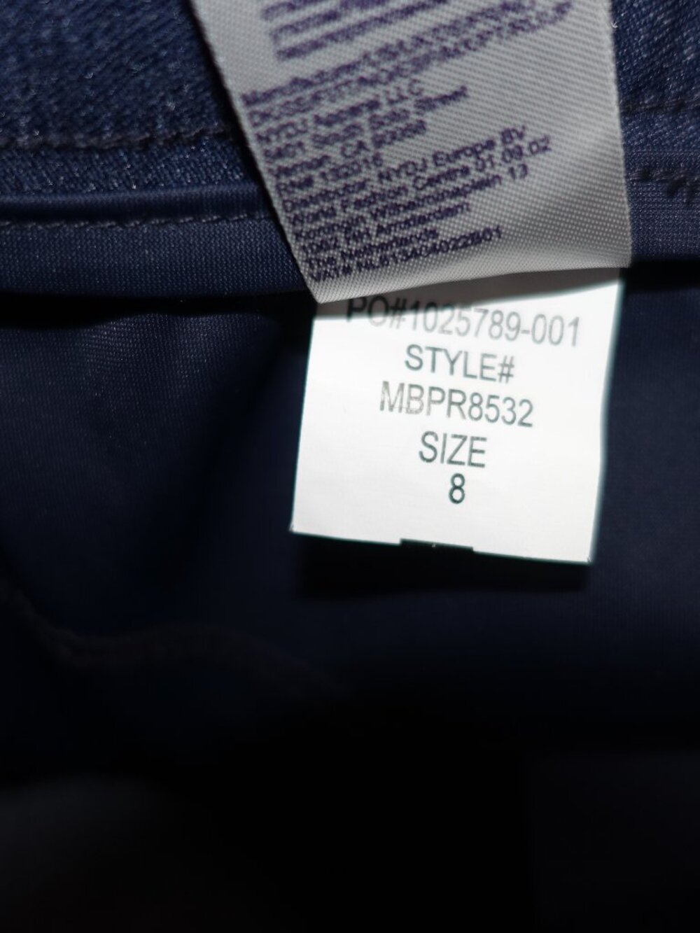 Not Your Daughter's Jeans Women's Slim Trouser Ankle Pants Size 8 Dark Blue NYDJ - Picture 5 of 7